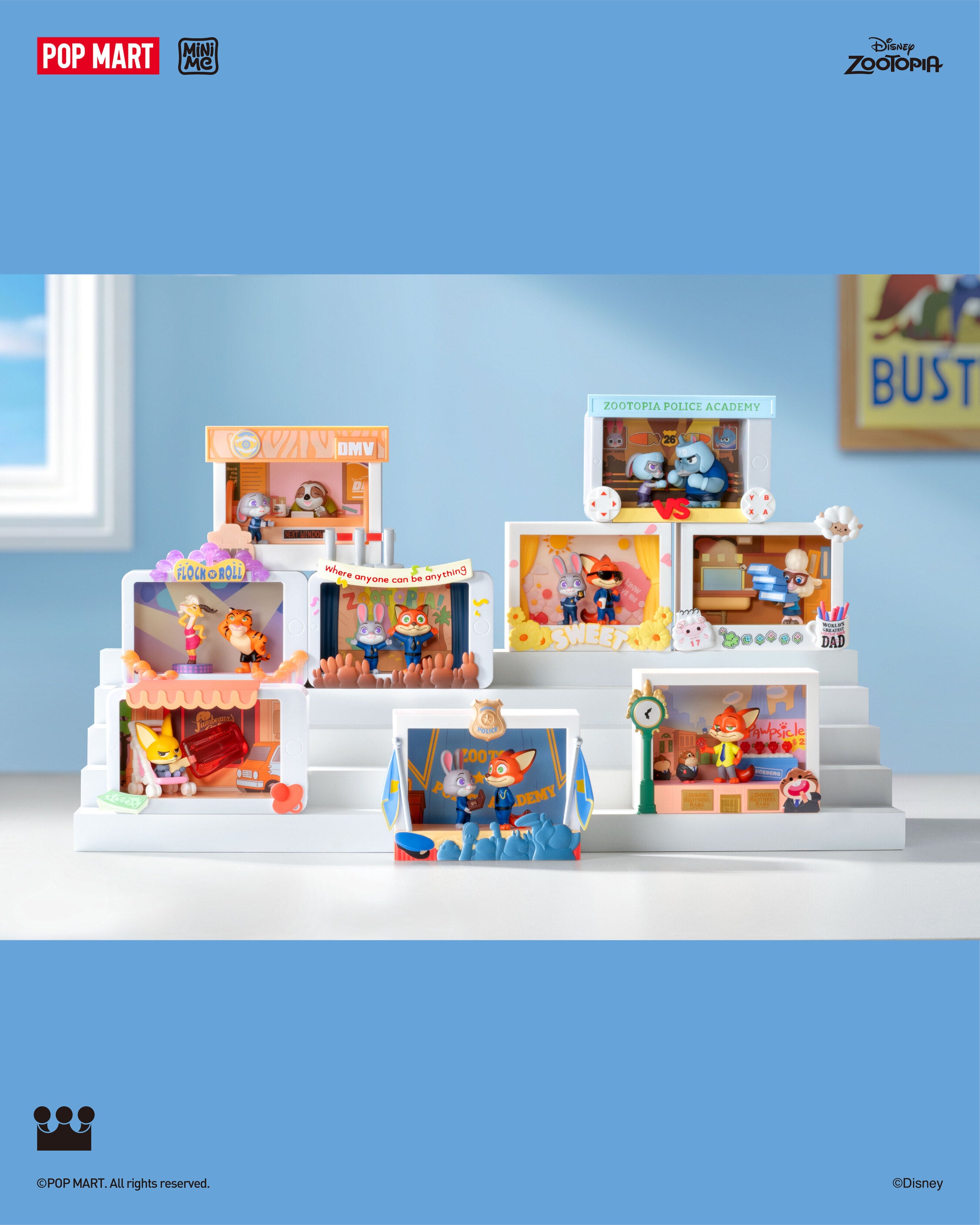  POP MART Zootopia Highlight Moment Series Scene Sets、mySite、greenlandpopulation