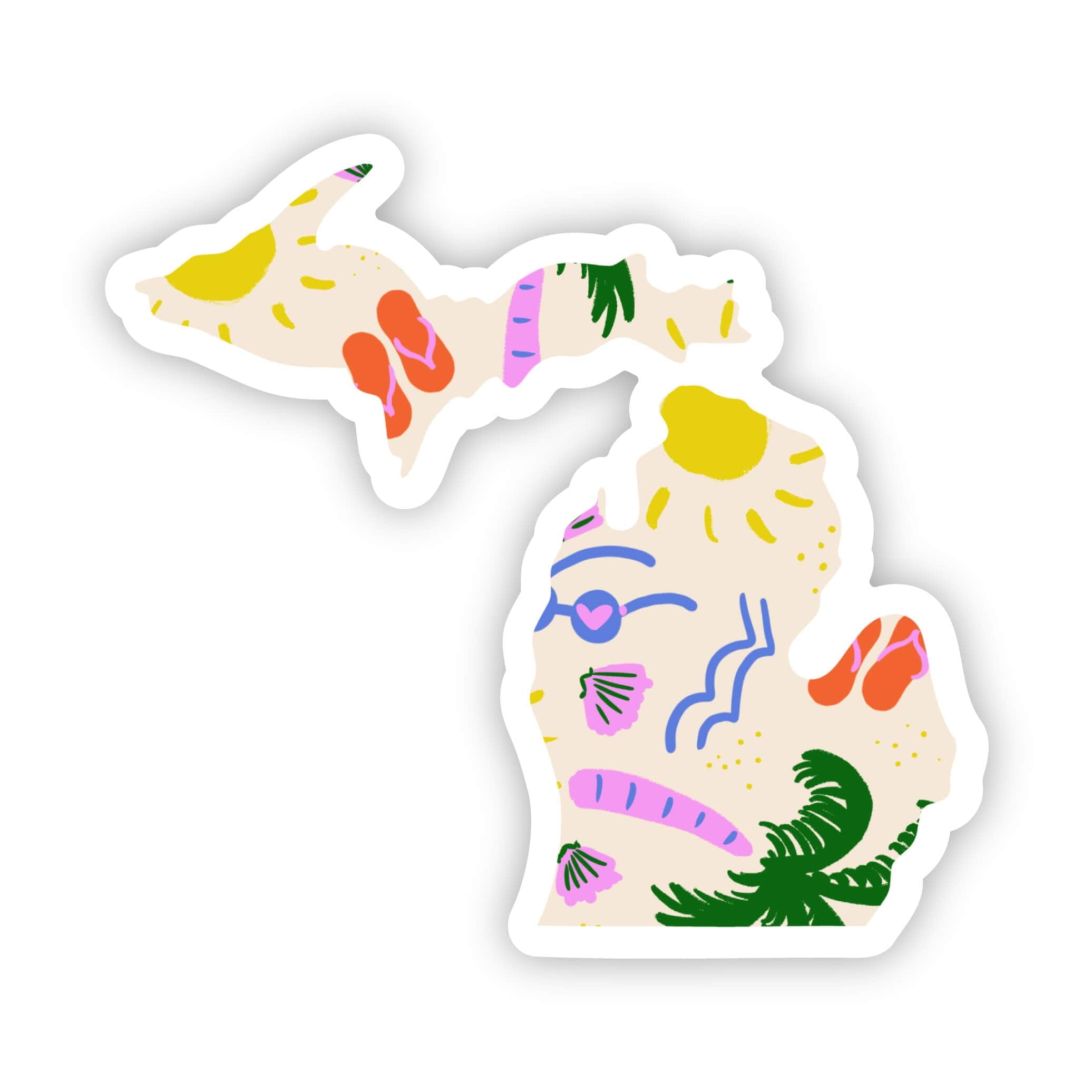  Michigan Sticker - Beach、mySite、elrpsem3k