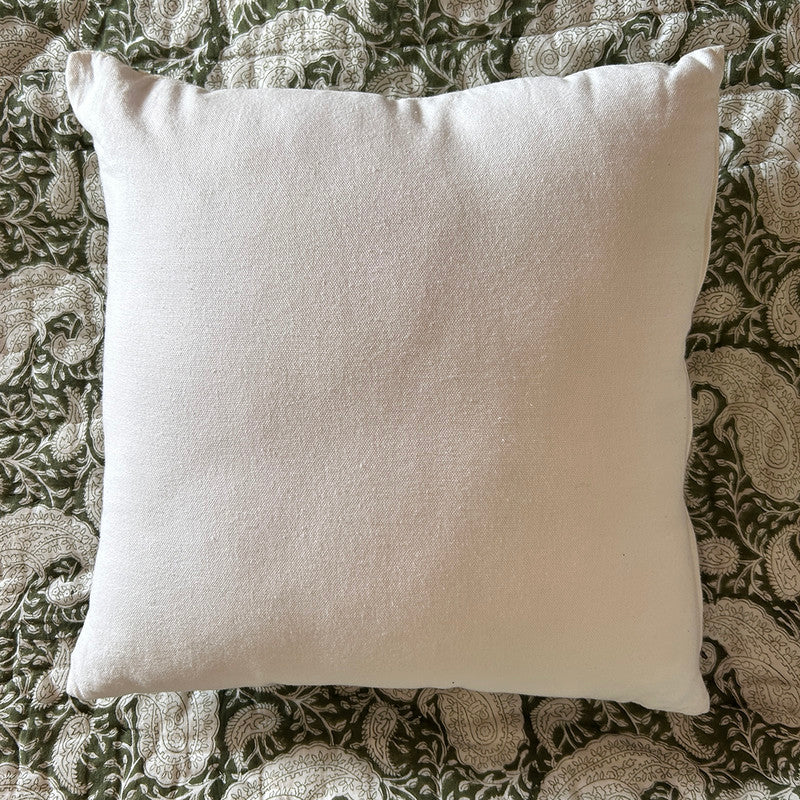 Cotton Printed Cushion Cover | Green | 40 x 40 cm | Set of 2、mySite、camillekostekn