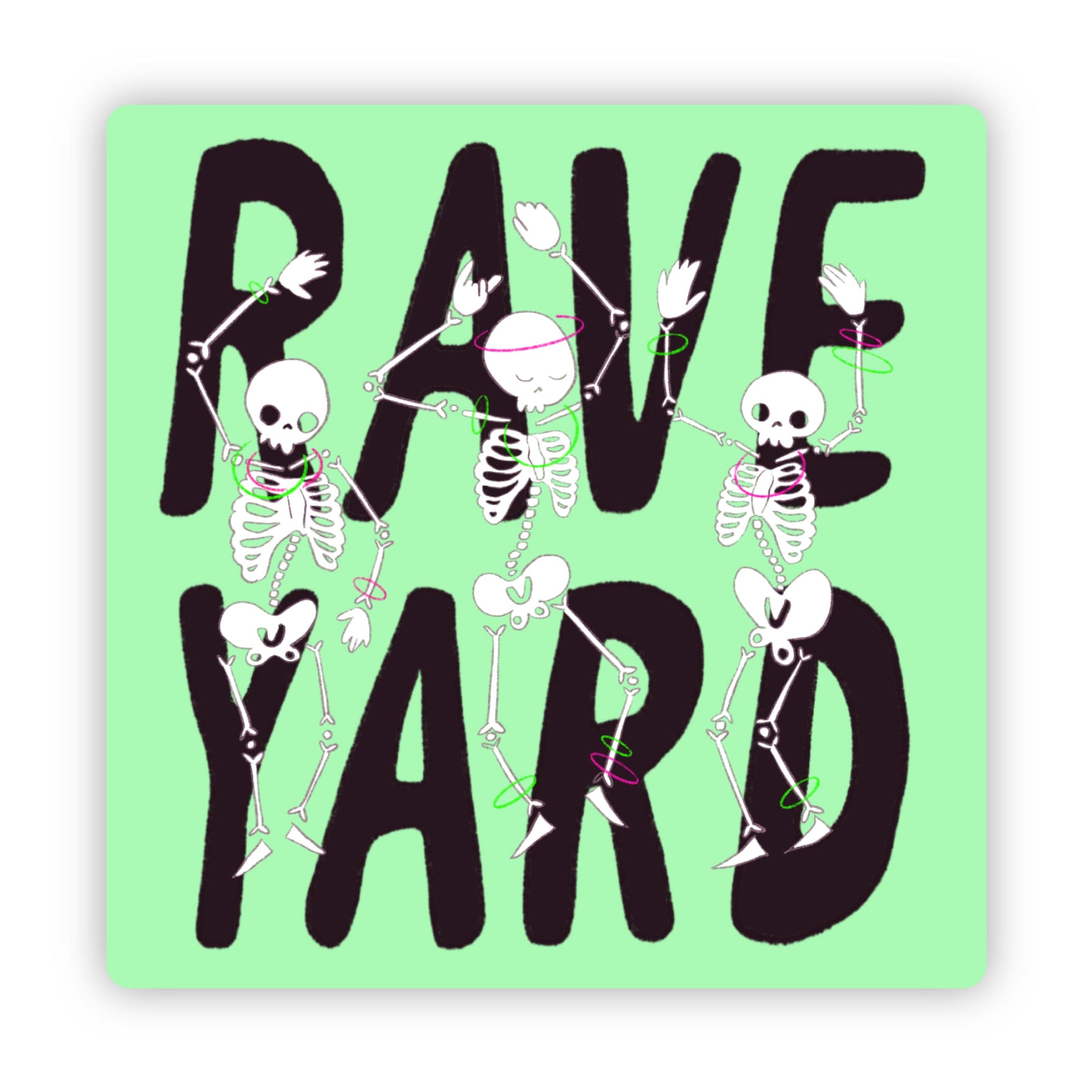  Raveyard Skeleton Sticker、mySite、elrpsem3k