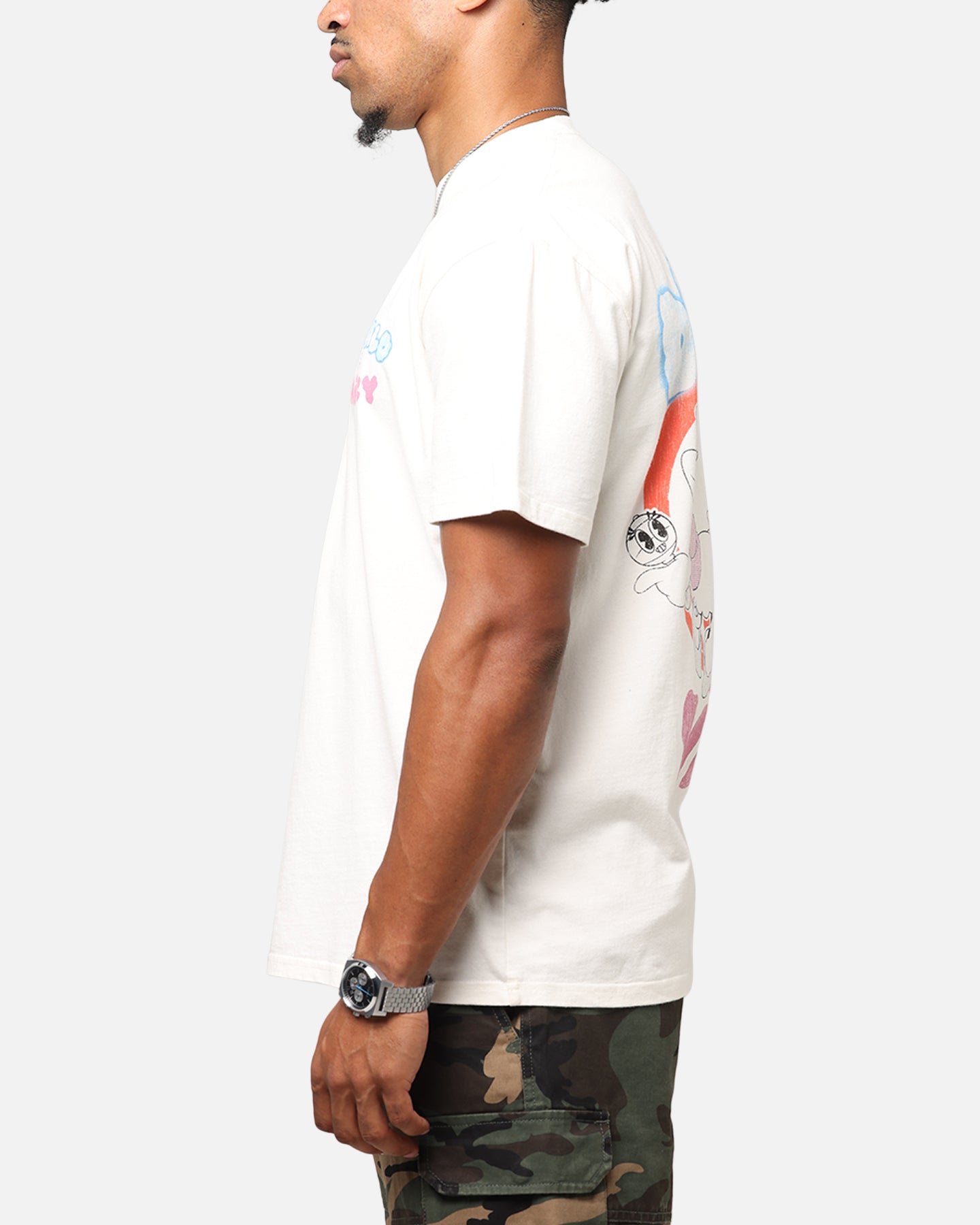 Goat Crew Disney's Daisy Duck & Donald Duck Heavyweight T-Shirt Off White、mySite、zt4zffjzw