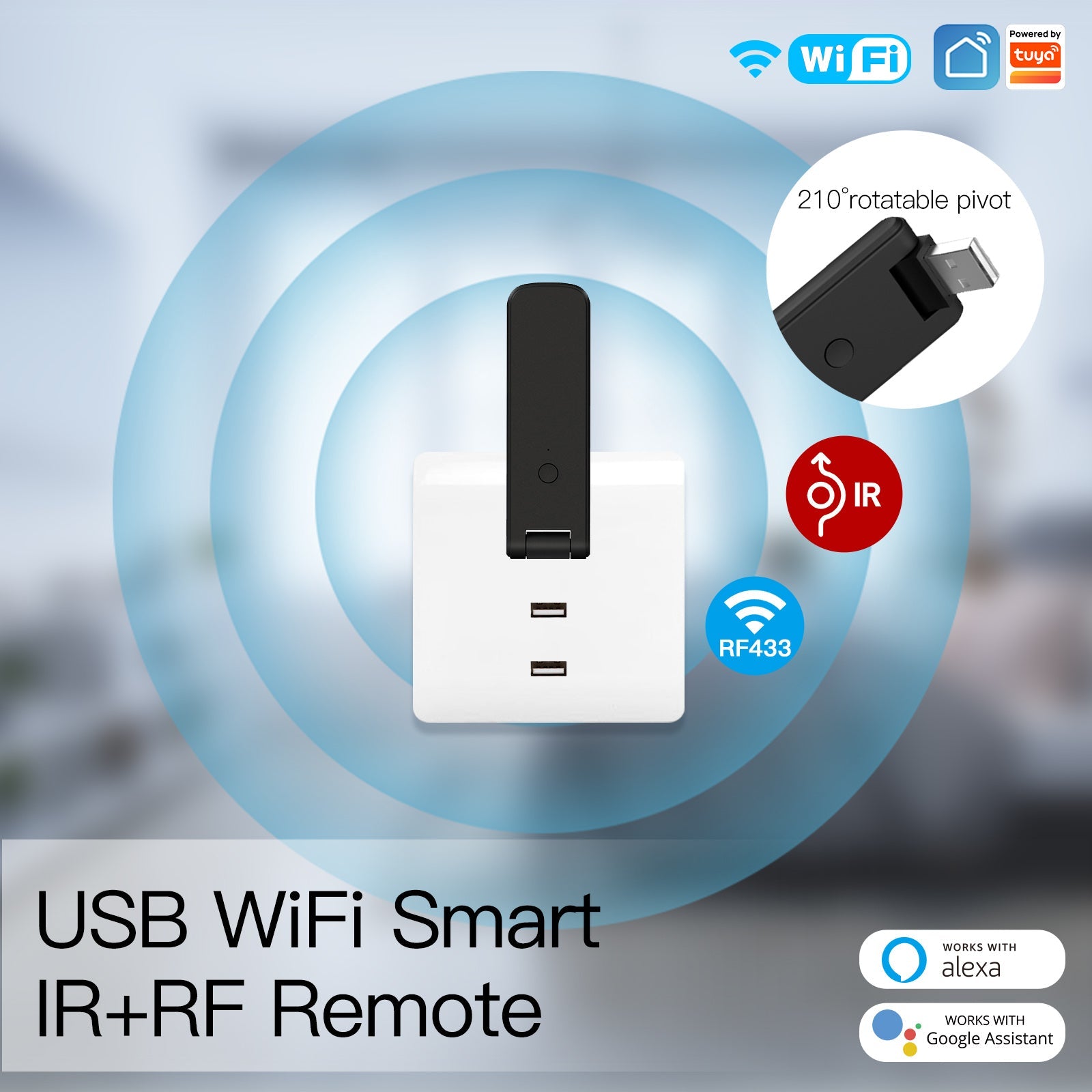 MOES WiFi USB Smart IR RF Wireless Universal Remote Controller、mySite、fannypackpong
