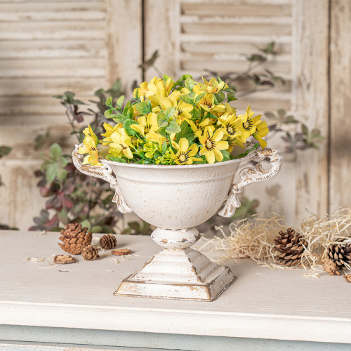  Vintage Double-Handled Flower Pot for Timeless Home Décor, Ideal for Showcasing Plants and Adding Charm to Your Space、、yumabirdnaturehistoryfestival
