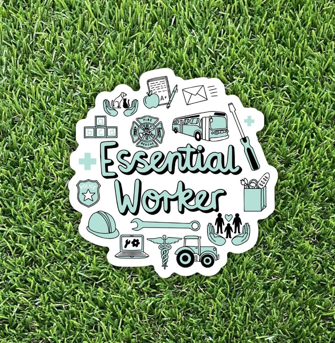  Essential Worker Sticker、mySite、elrpsem3k