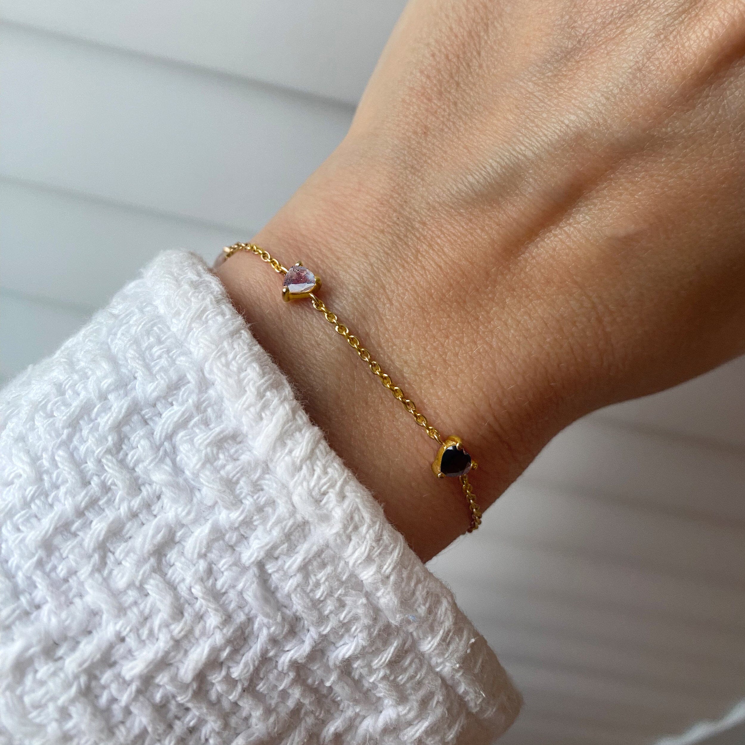 Black Obsidian Labradorite Bracelet - Crush On You、mySite、hinf8tx79