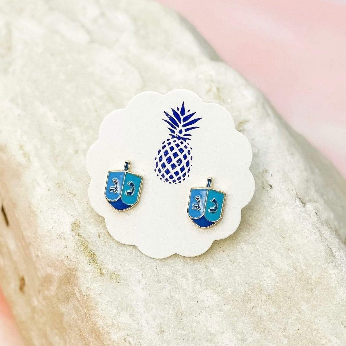 Dreidel Enamel Stud Earrings、mySite、topwebapps