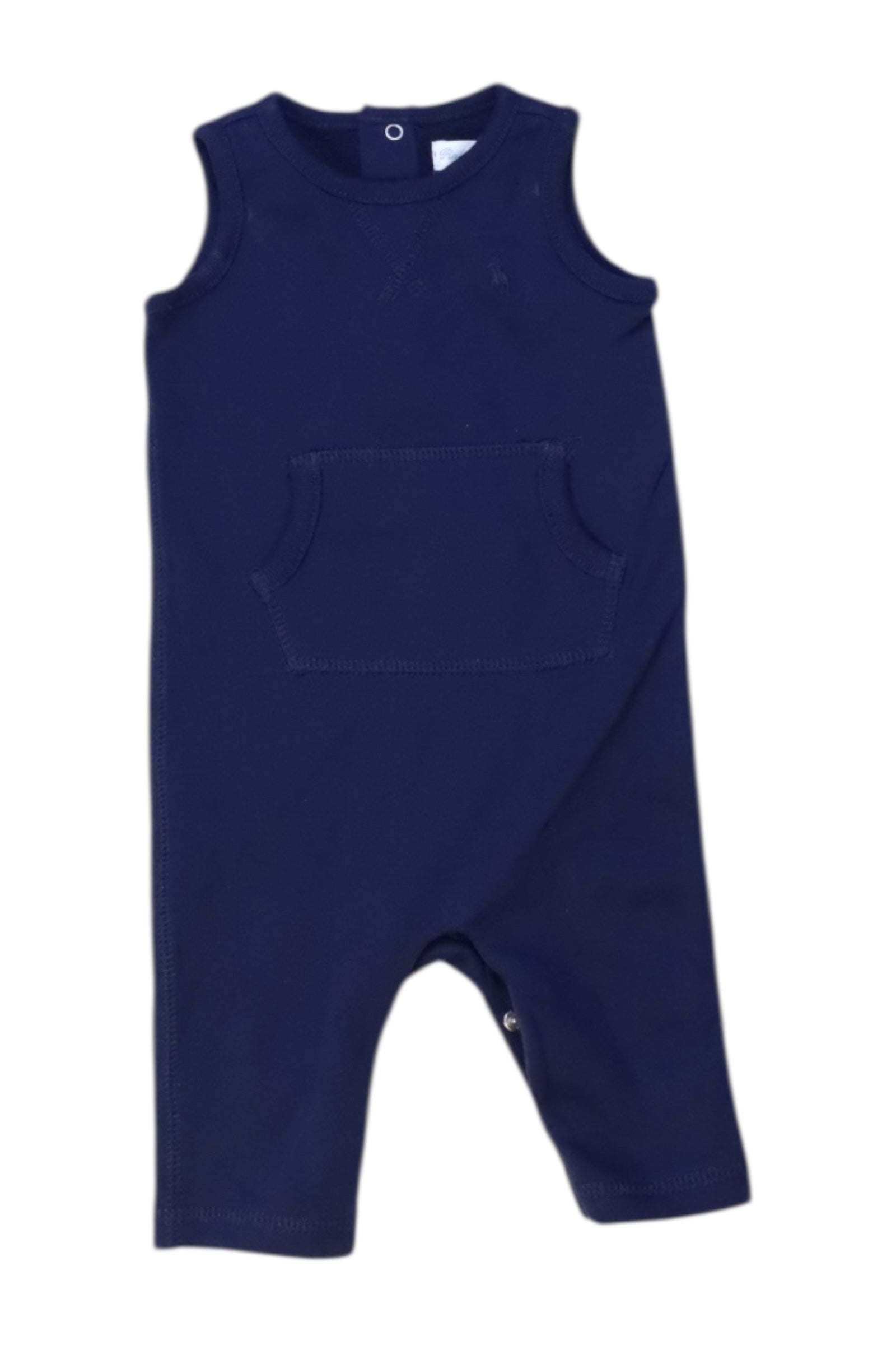 Ralph Lauren Sleeveless Romper With Pocket 0-3M、mySite、g9winljtr