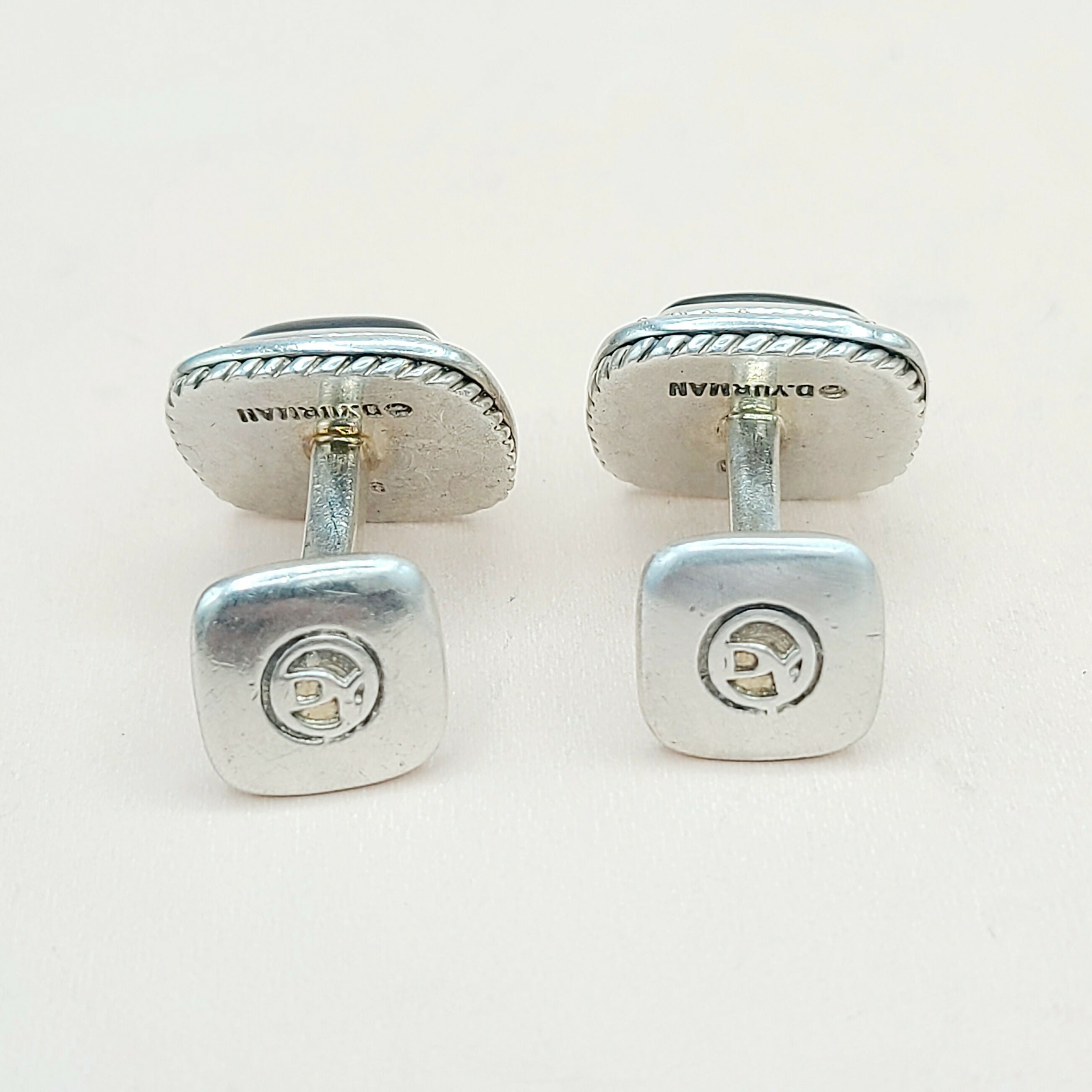 David Yurman Albion Cufflinks Black Mother of Pearl & Diamond、mySite、hinf8tx79