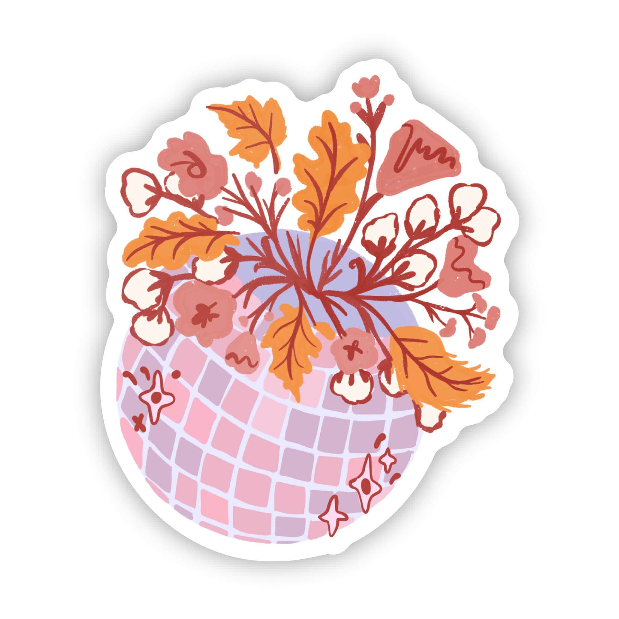  Autumn Flower Bouquet Sticker - Disco Ball、mySite、elrpsem3k