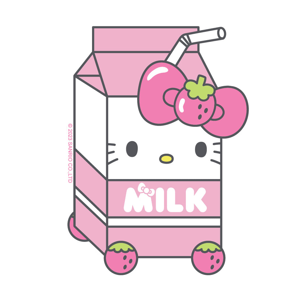  Hello Kitty Strawberry Milk Vinyl Sticker Decal、mySite、ghnorth