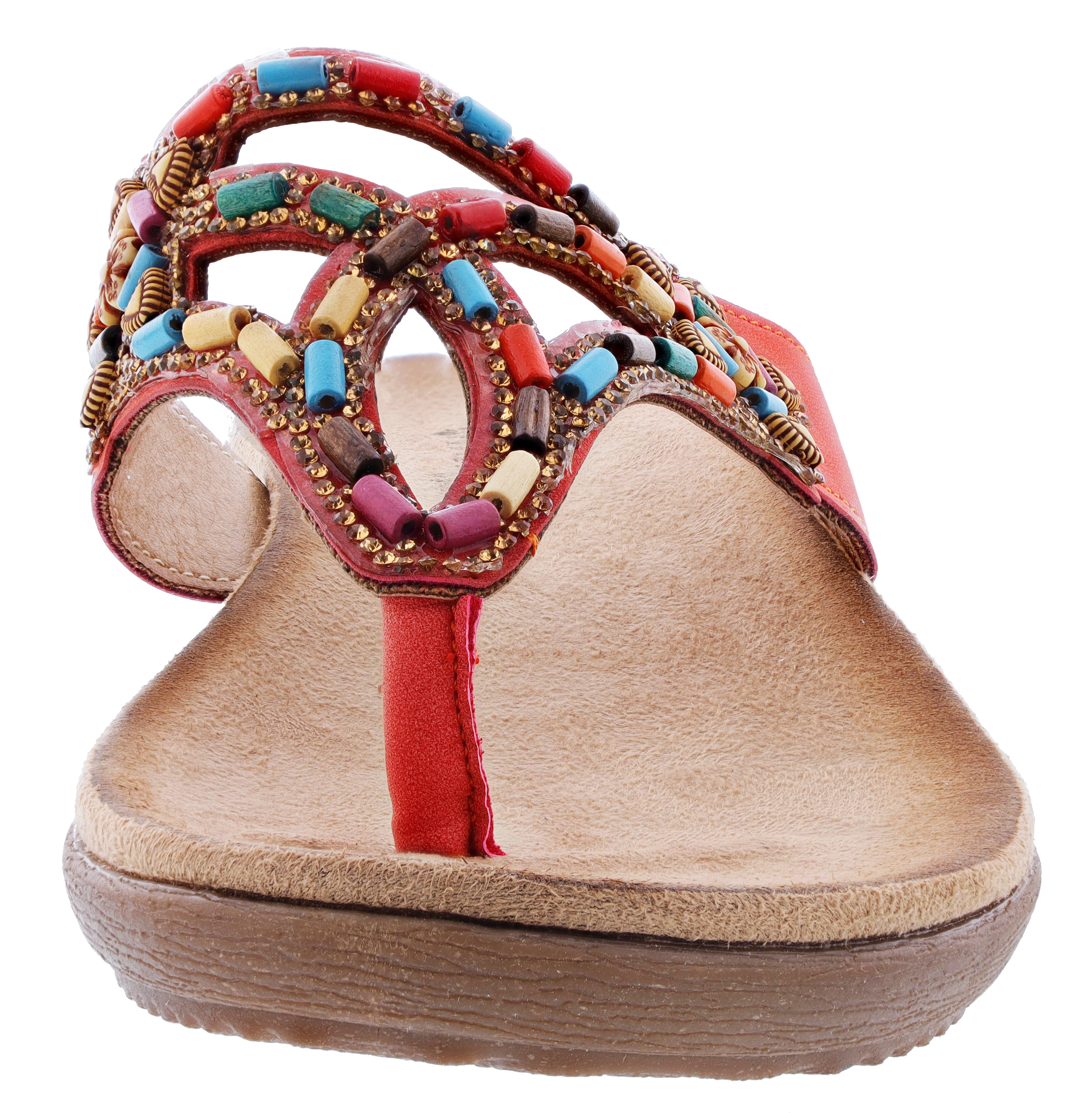 Patrizia Women's Vizzan Embroidered Thong sandals、mySite、dreamappss