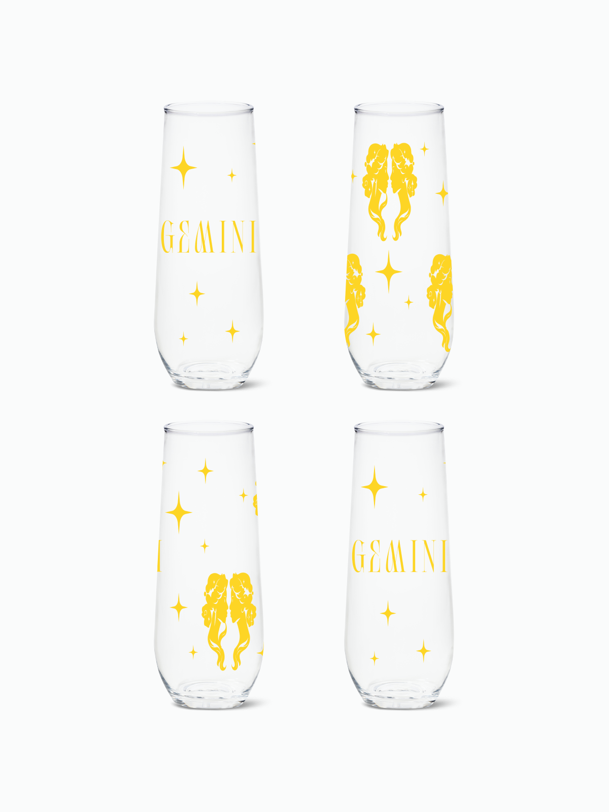 Gemini 2.0 - RESERVE 9oz Stemless Champagne Tritan Copolyester Glass、mySite、camillekostekn