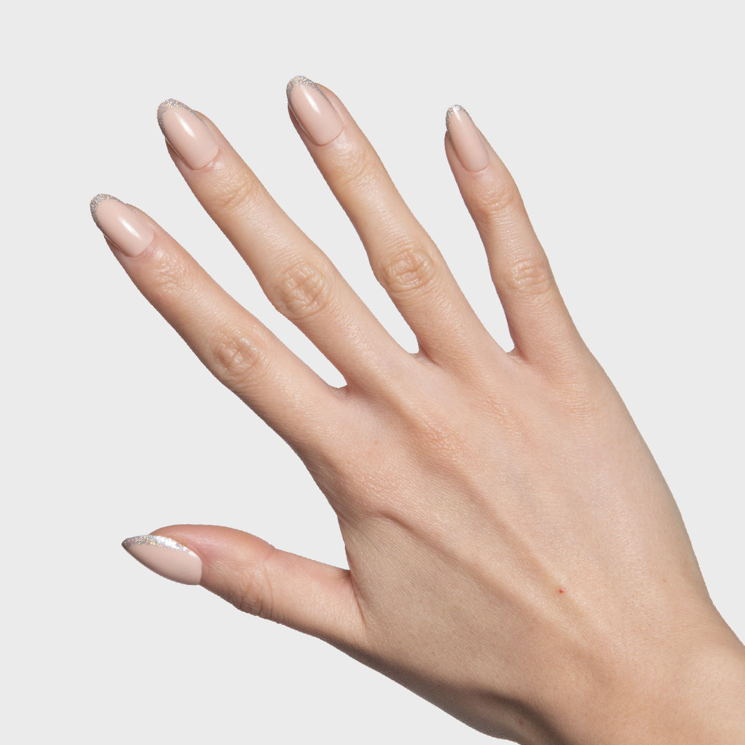 Exclamation Point Glitter French Press-Ons | Oval | Medium、mySite、solidvoid