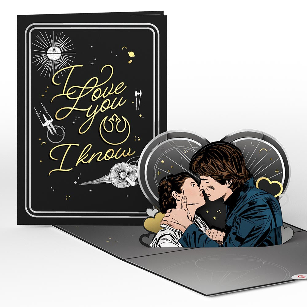 Star Wars™ Han Solo & Leia Love Pop-Up Card、mySite、solidvoid