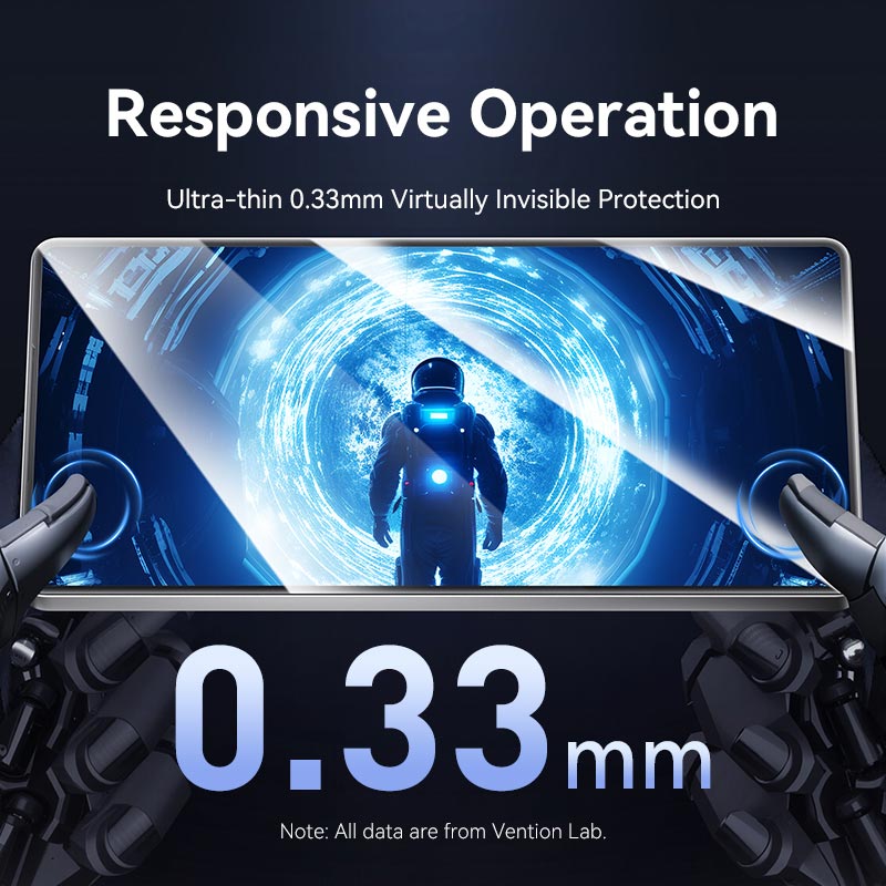 Vention HD Tempered Glass Screen Protector for Samsung Galaxy S25 6.2 with Dust-Free Installation Tool、mySite、fannypackpong