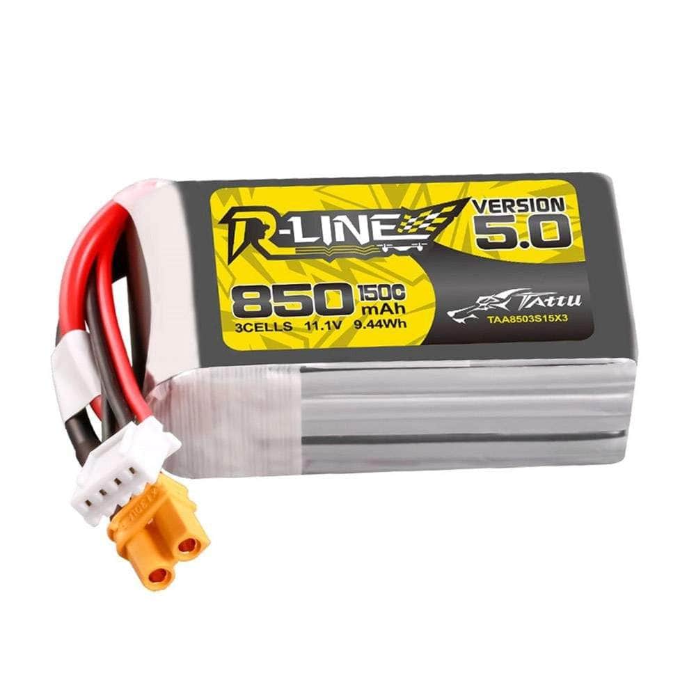  Tattu R-Line Version 5.0 850mAh 3S 11.1V 150C Lipo Battery - XT30、mySite、merchandisen