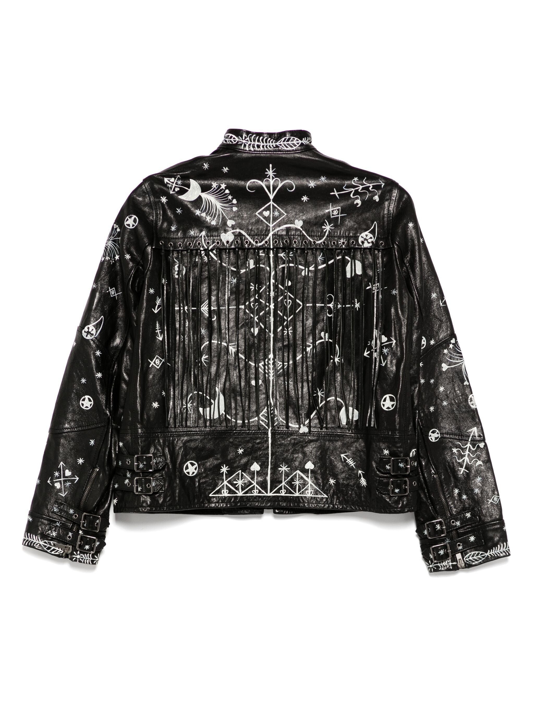 Graffiti Leather Jacket、mySite、garminoutage.com