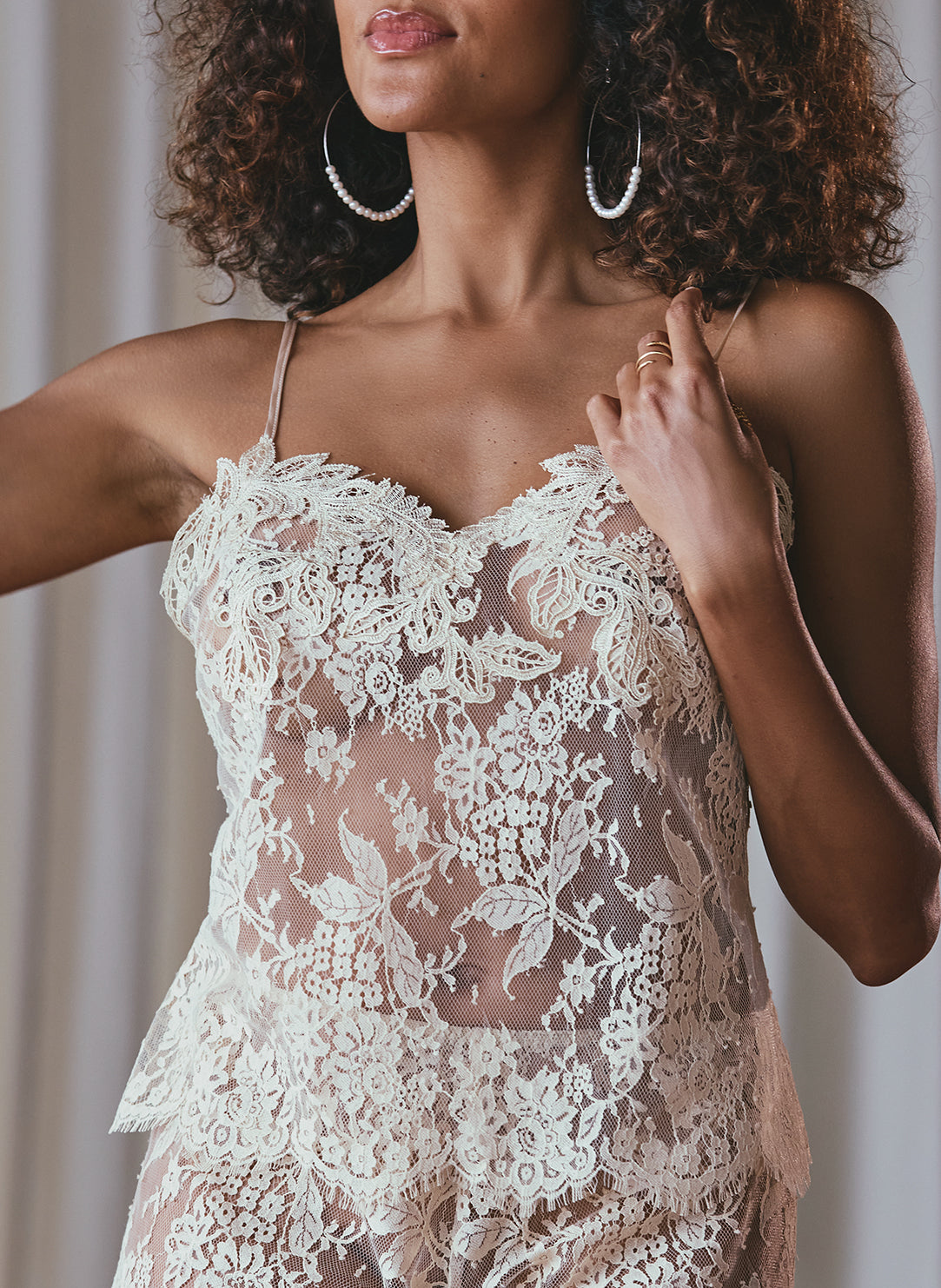  Appoline Nacre Lace Camisole、mySite、justintrudeaud