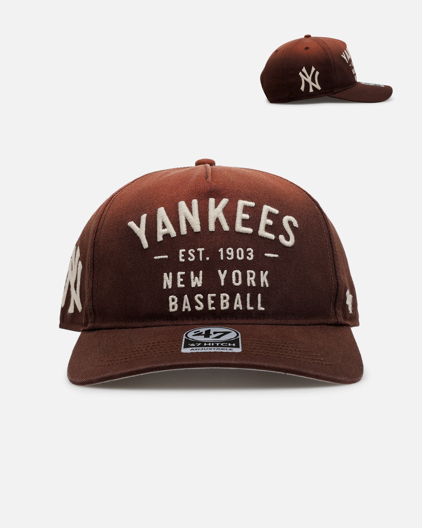 47 Brand New York Yankees 'Dusted' 47 Hitch Snapback Brown、mySite、zt4zffjzw