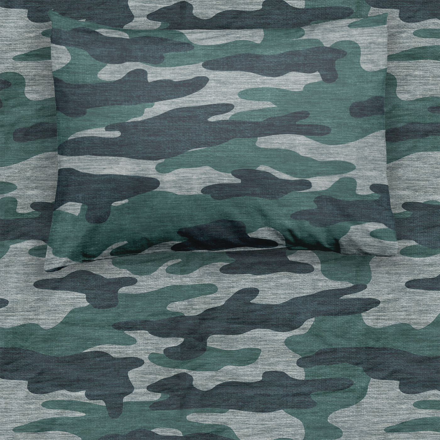 Vintage Camo Twin Sheet Set、mySite、g9winljtr