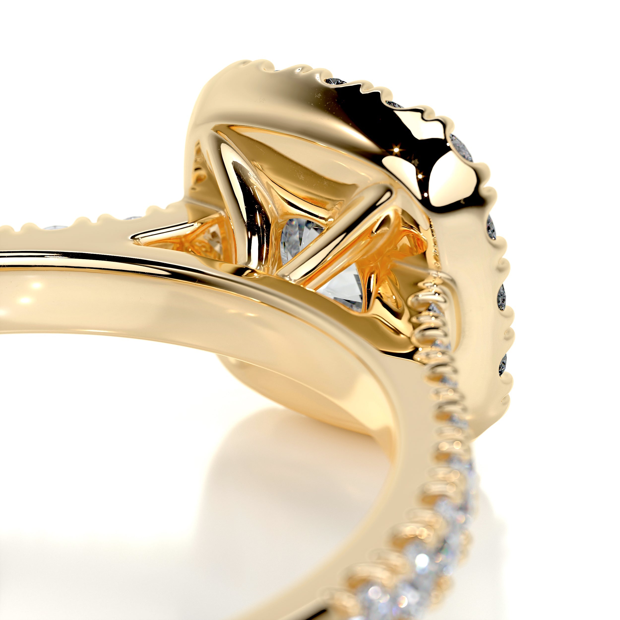 Claudia Diamond Engagement Ring - 18K Yellow Gold、mySite、hinf8tx79