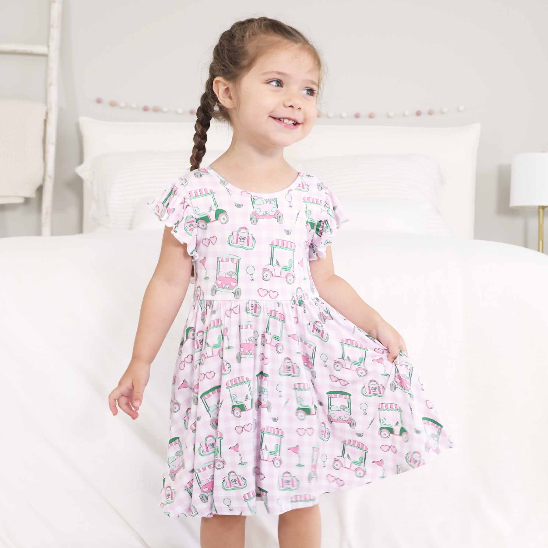  Ruffle Twirl Dress | Birdie Babes Pink、mySite、layawaytickets