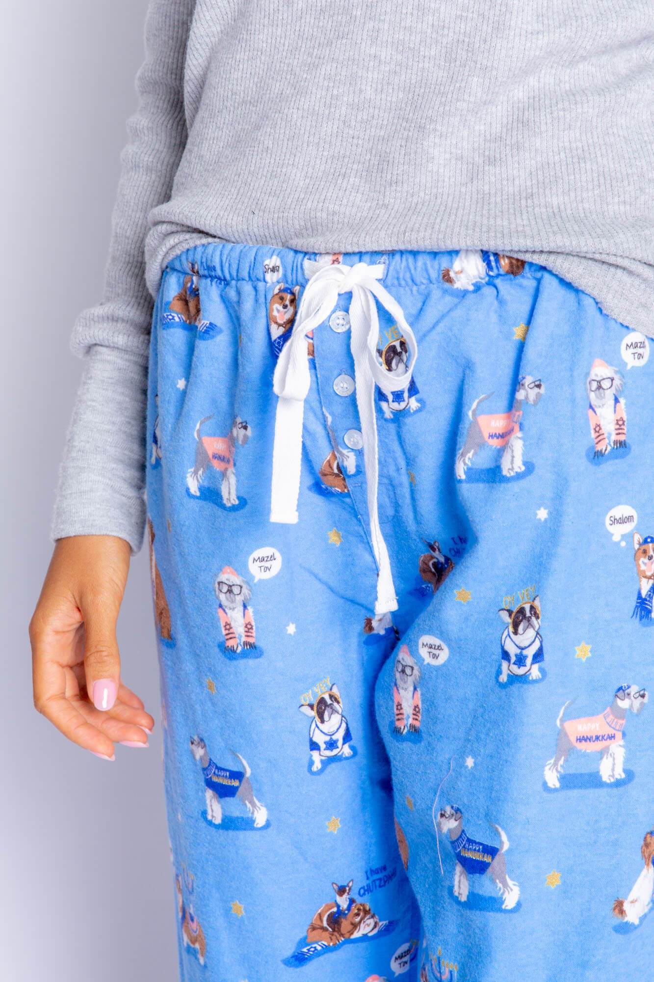 Happy Pawnukkah Hanukkah Pajama Pants by P.J. Salvage - Women、mySite、topwebapps