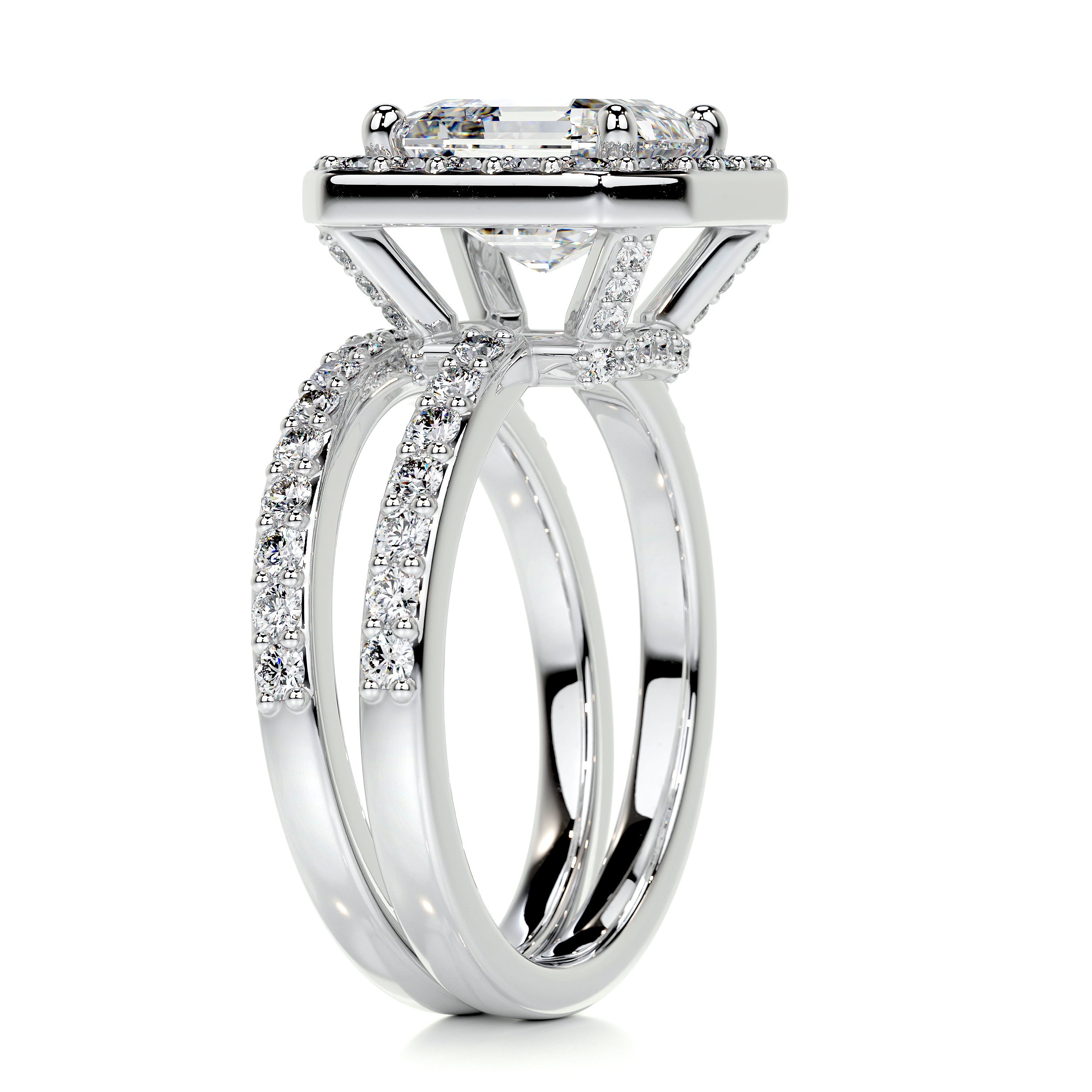 Brooklyn Diamond Bridal Set -18K White Gold、mySite、hinf8tx79