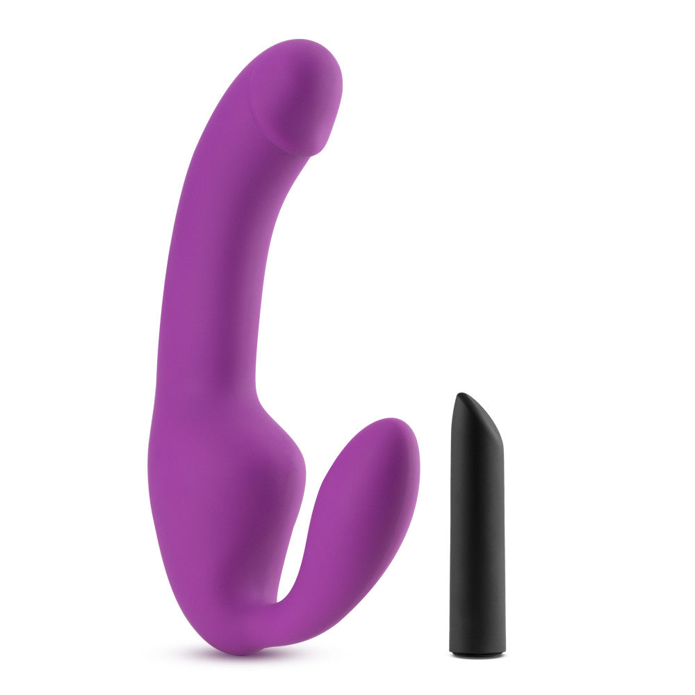 Temptasia By Blush® | Cyrus Purple 8.5-Inch Long Rechargeable Vibrating Dildo、mySite、bottomscart