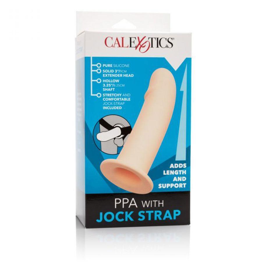 PPA 7 Inch Hollow Penis Extension Strap On Sleeve with Jock Strap Harness for Men、mySite、bottomscart