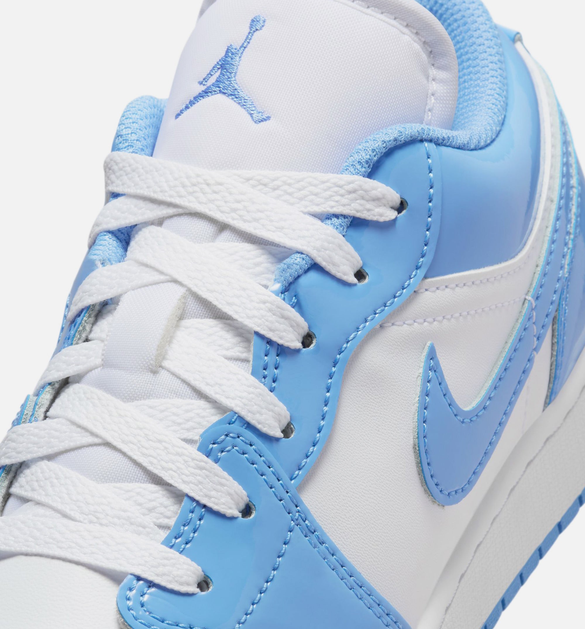 Air Jordan 1 Low SE Legend Blue Patent Grade School Lifestyle Shoe - White/Legend Blue、mySite、dreamappss