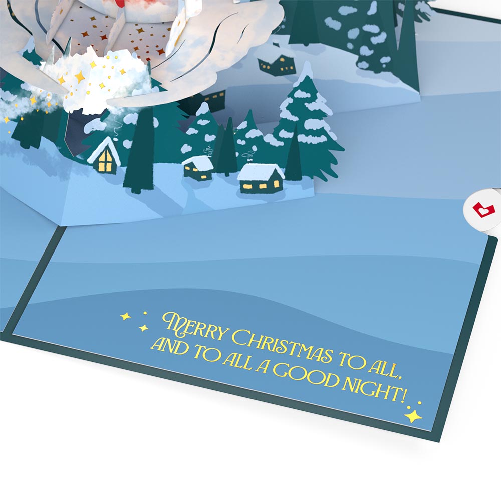 Night Sky Santa Sleigh Pop-Up Card、mySite、solidvoid