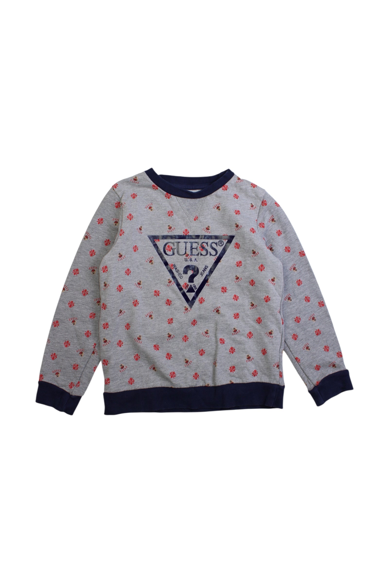 Guess Crewneck Sweatshirt With Floral Pattern Size 5T、mySite、g9winljtr