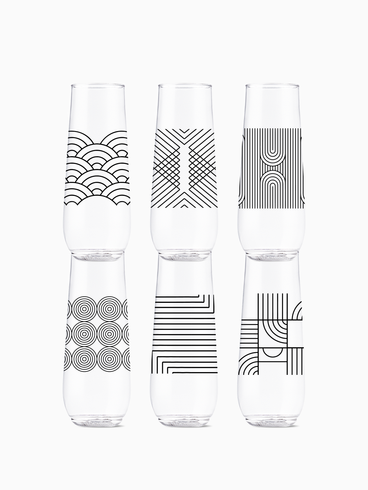 Modern Geometric - POP 9oz Flute、mySite、camillekostekn