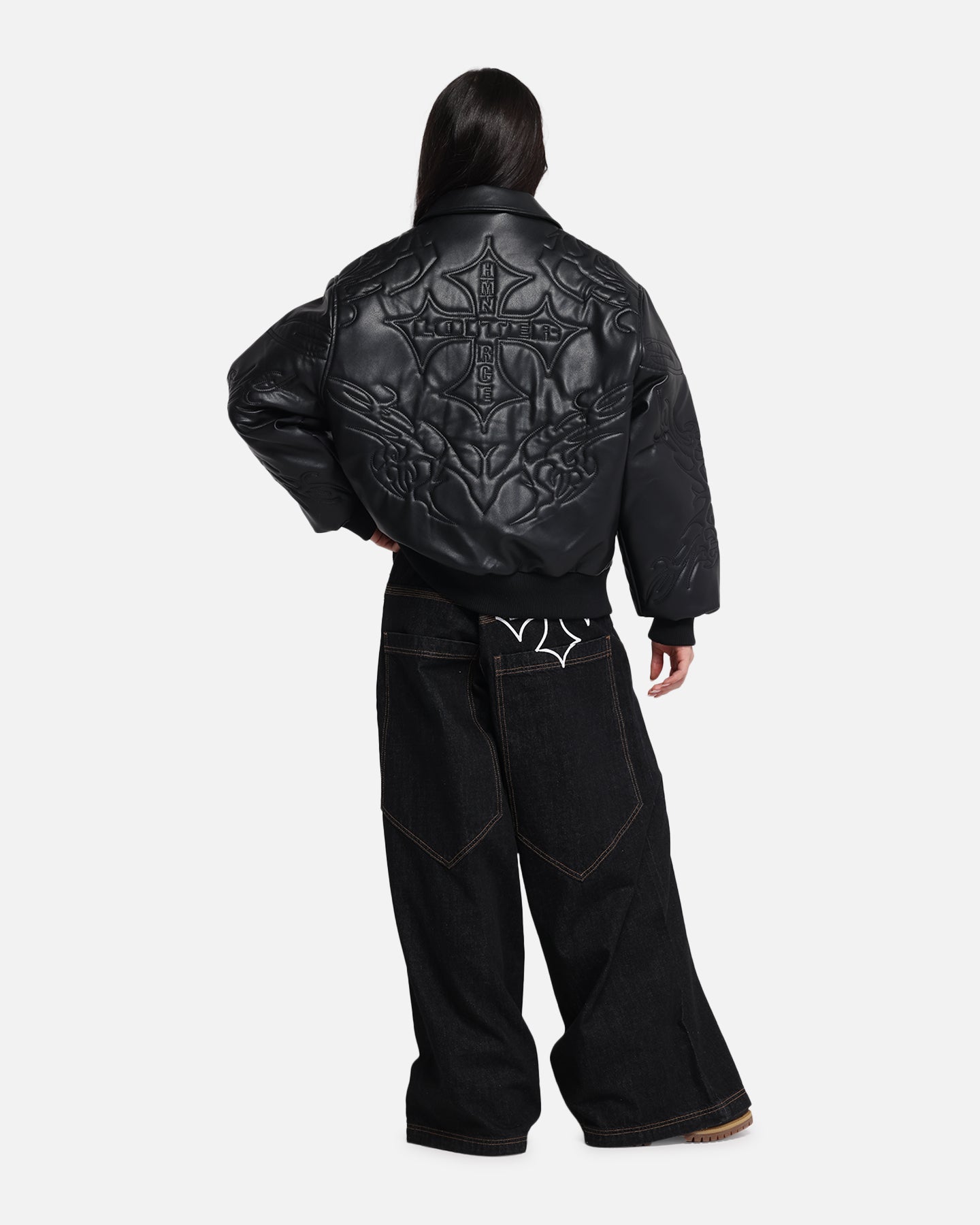 Loiter Fury Vegan Leather Jacket Washed Black、mySite、zt4zffjzw