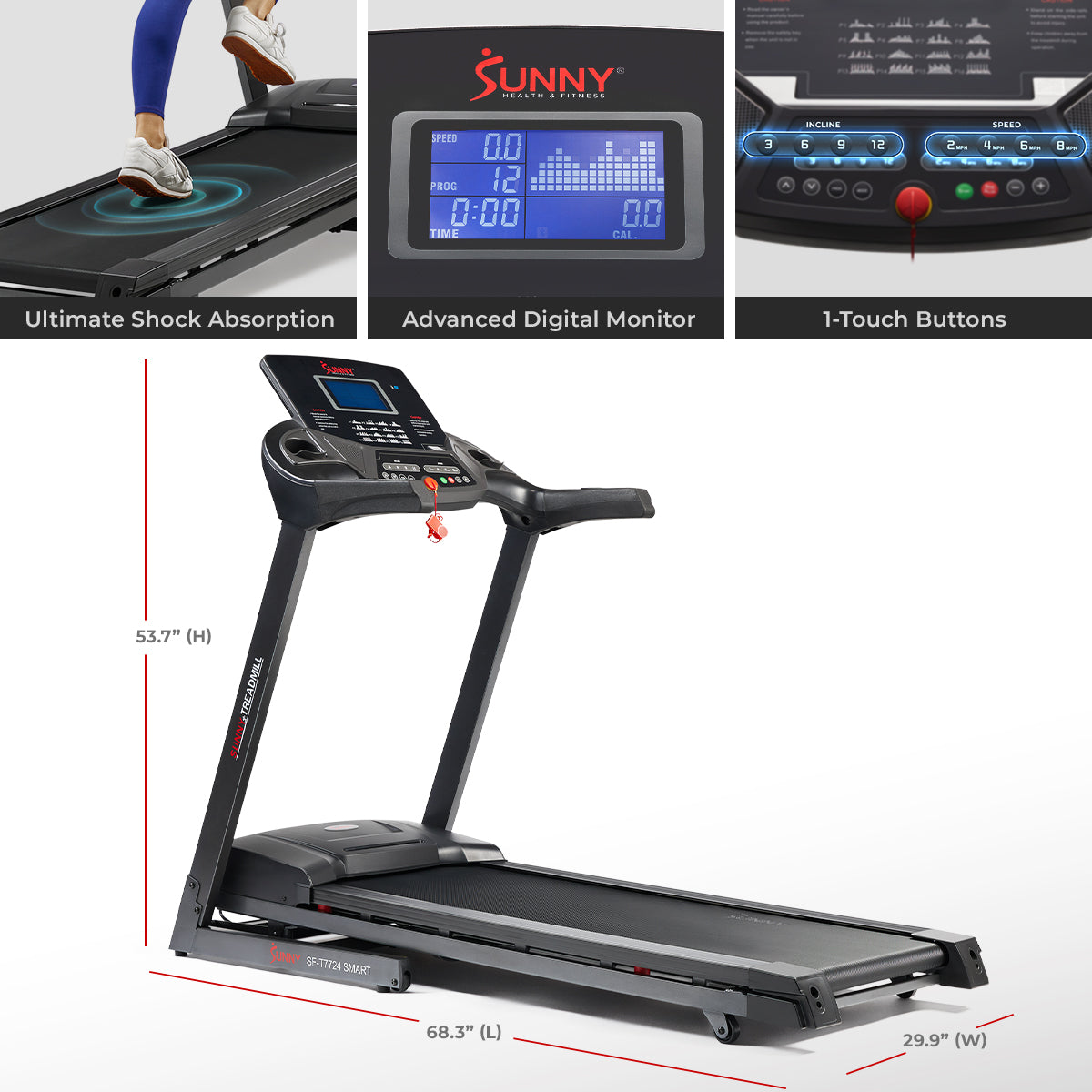  Energy Flex Motorized Auto Incline Smart Treadmill with Extra Shock Absorption、mySite、ghnorth