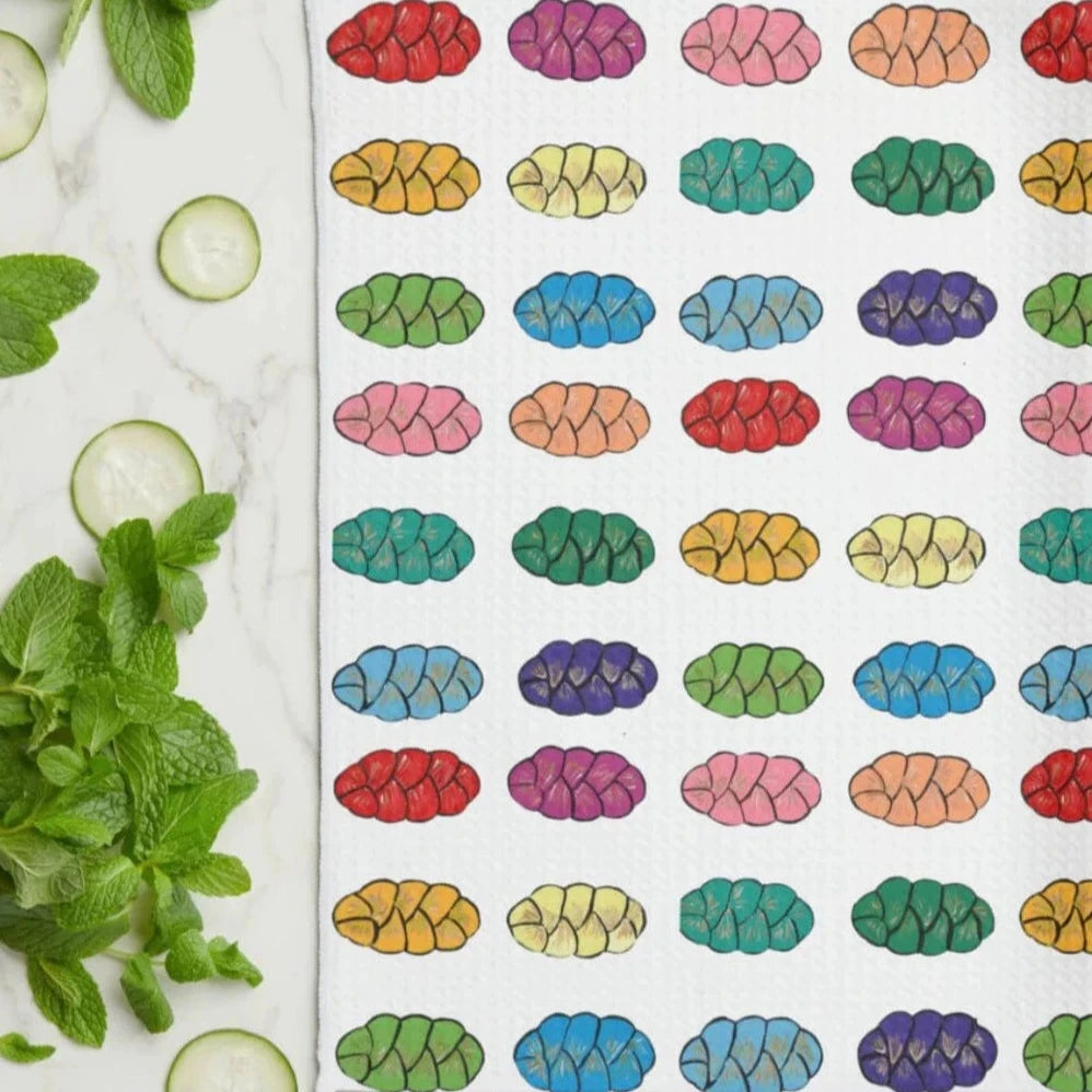 Rainbow Challahs Tea Towel、mySite、topwebapps