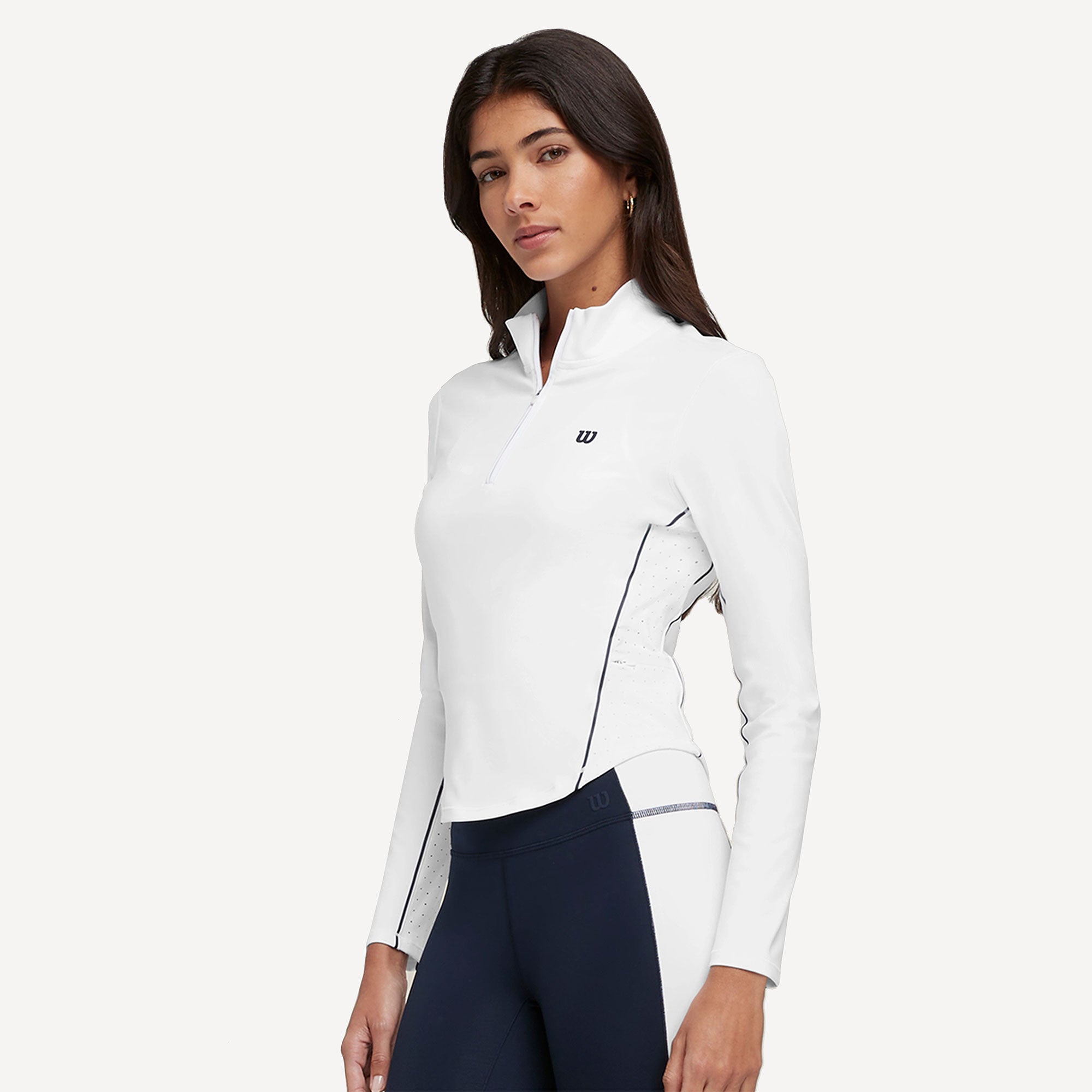 Wilson Brentwood Women's Half-Zip Tennis Midlayer、mySite、neckold