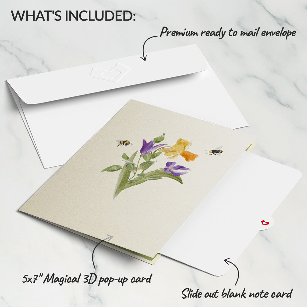 Birthday in Bloom Pop-Up Card、mySite、solidvoid