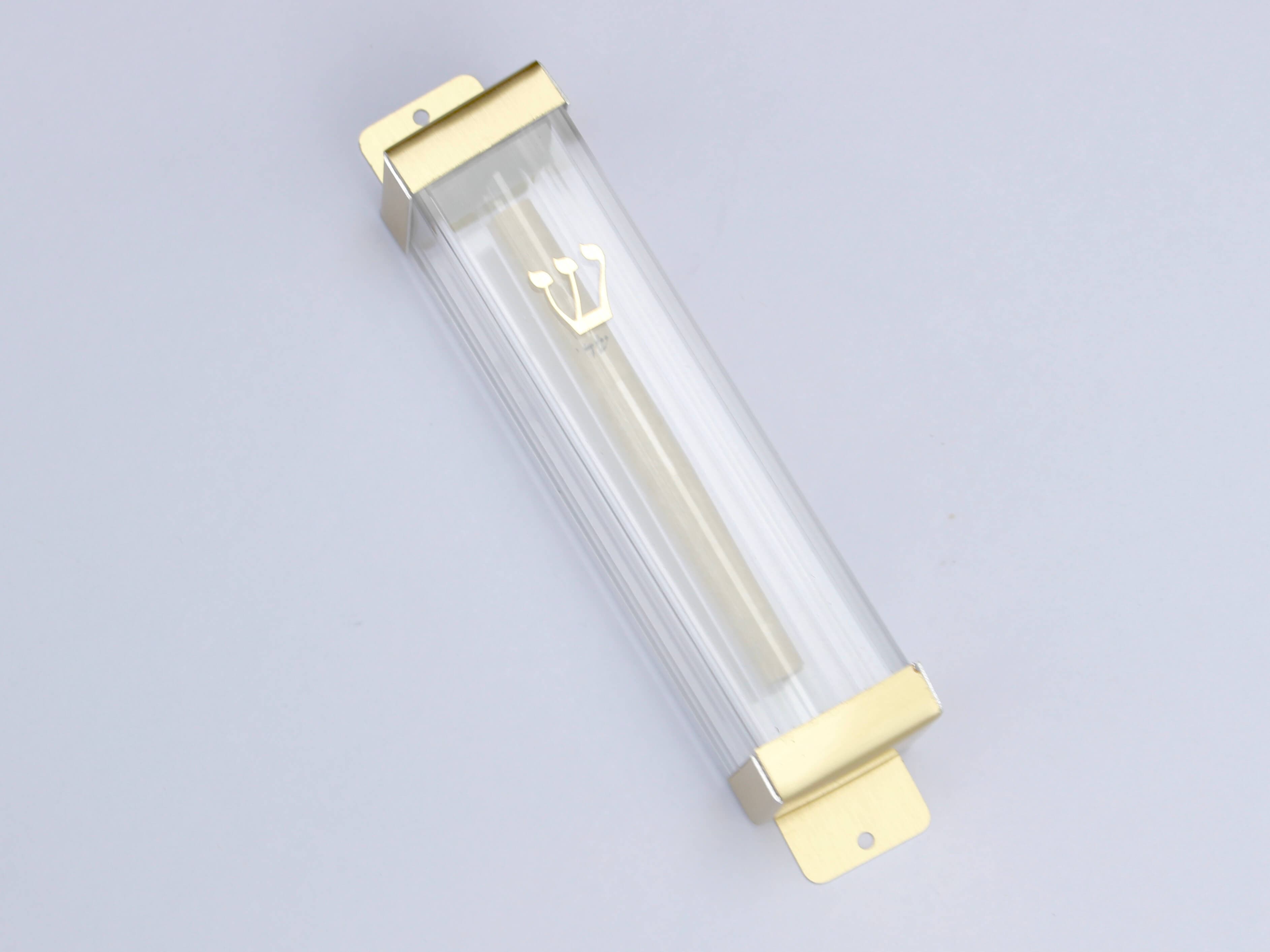 Fill-Your-Own Wedding Shards Mezuzah - Gold、mySite、topwebapps