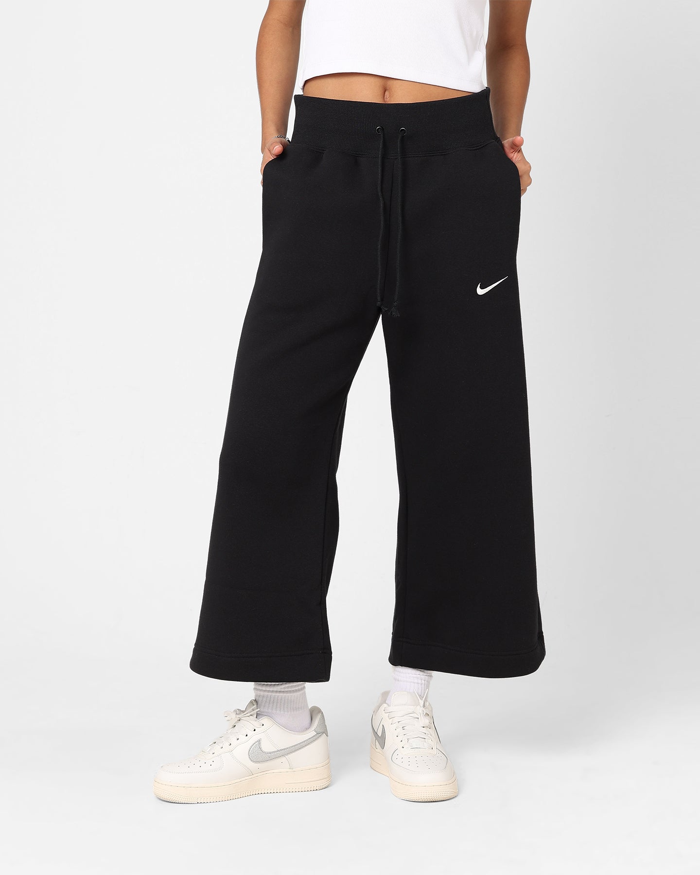 Nike Women's Sportswear Phoenix Fleece High Rise Sweatpants Black/Sail、mySite、zt4zffjzw