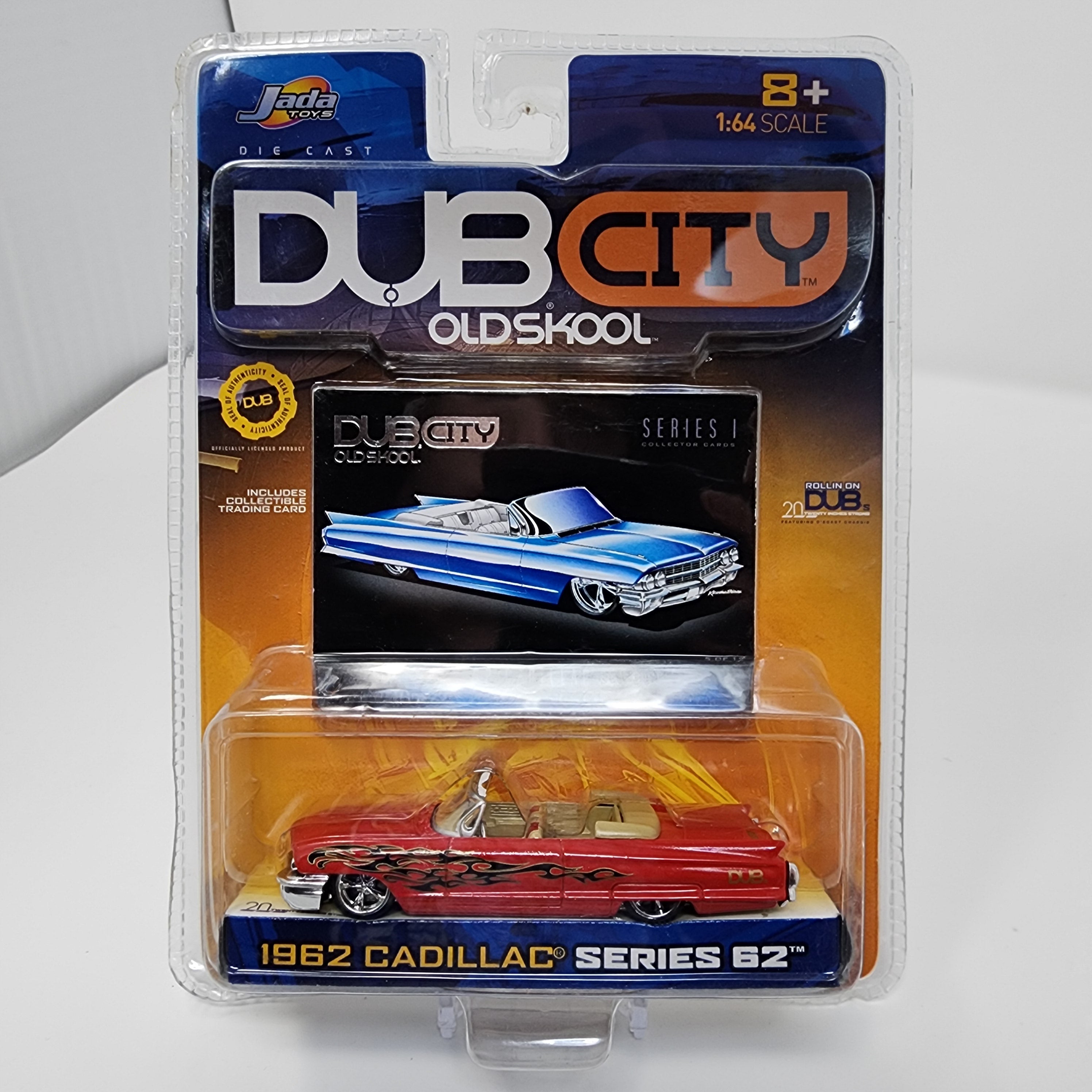 1962 Cadillac Series 62 * Red * Jada Toys 1:64 Scale Dub City Oldskool、mySite、hgirdovlk