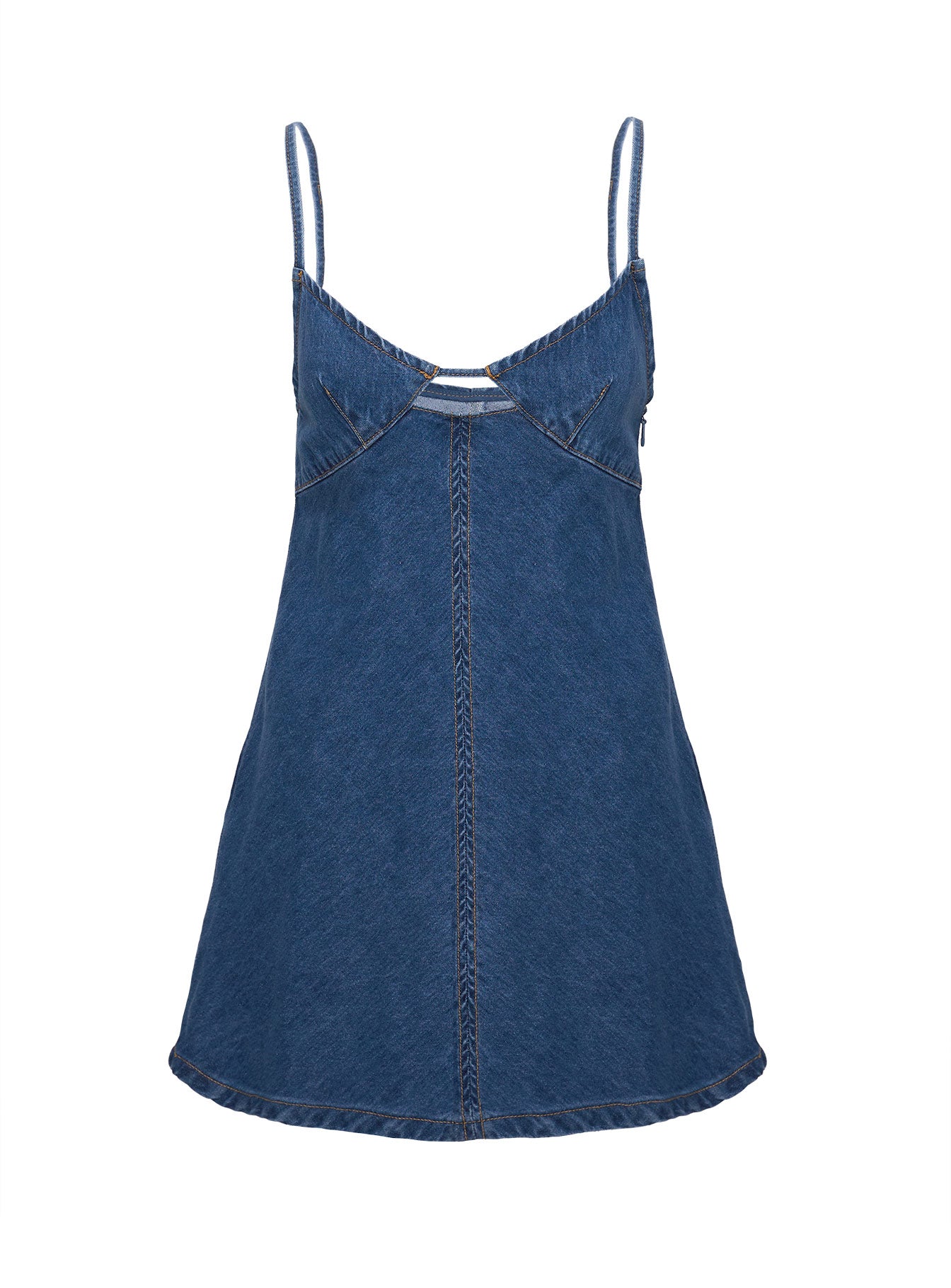 Arwen Denim Mini Dress Blue、mySite、solidvoid