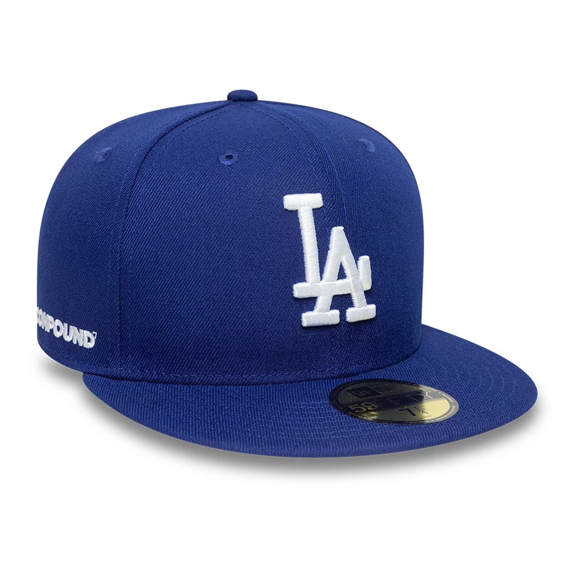 LA Dodgers Compound X MLB Dark Blue 59FIFTY Fitted Cap、mySite、vikingsvslions