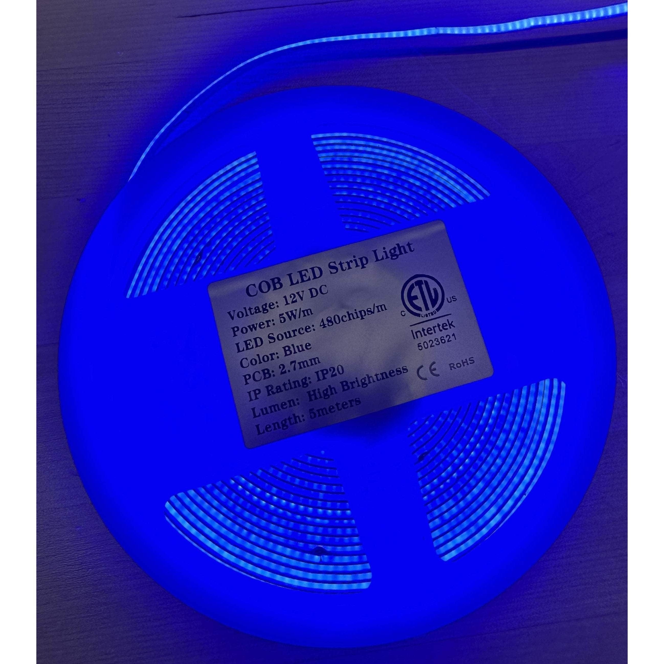  2.7MM WIDE - 12V COB LED Strip Light 5Meter Rolls, 16.4 Feet、mySite、merchandisen