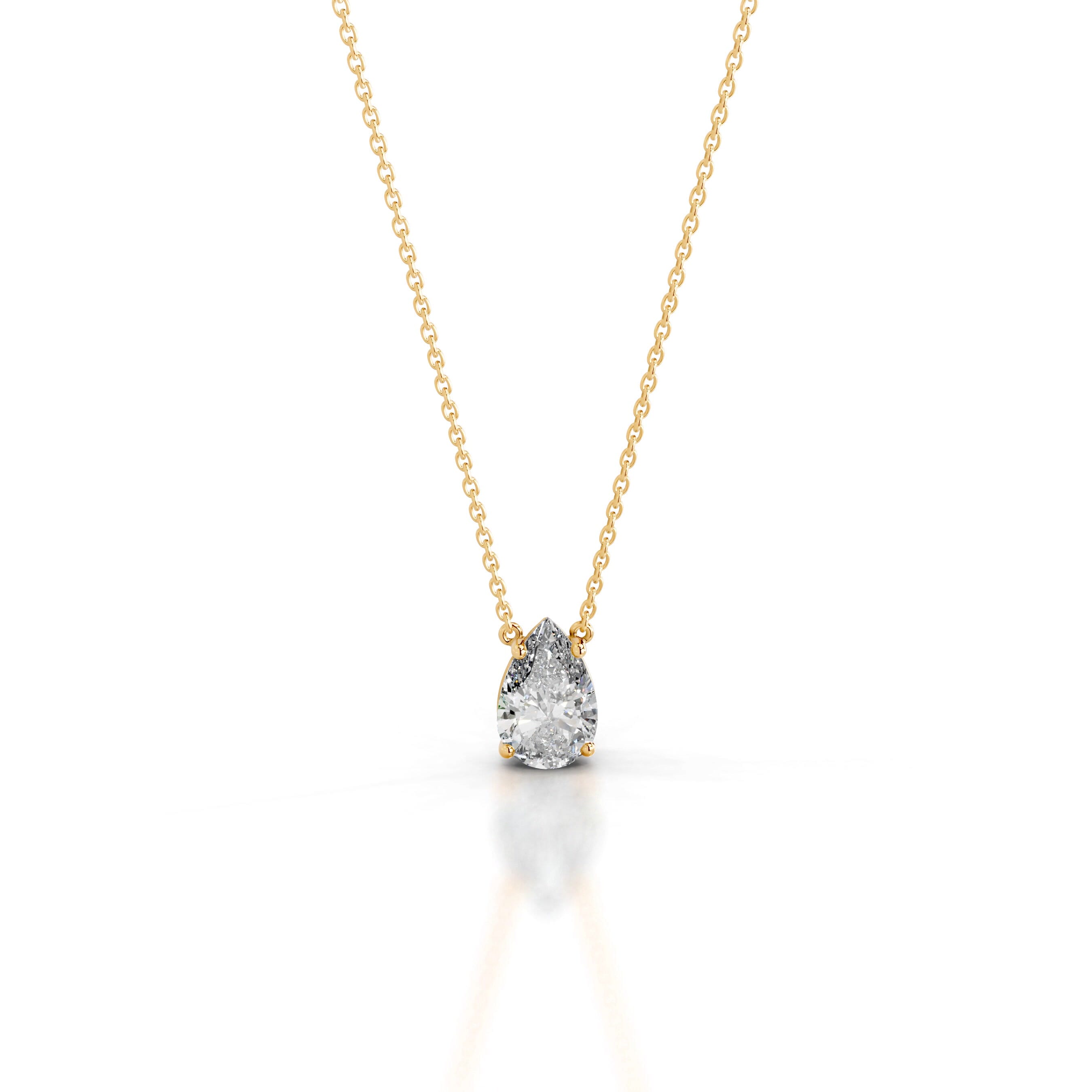 Mary Lab Grown Diamond Pendant - 18K Yellow Gold、mySite、hinf8tx79