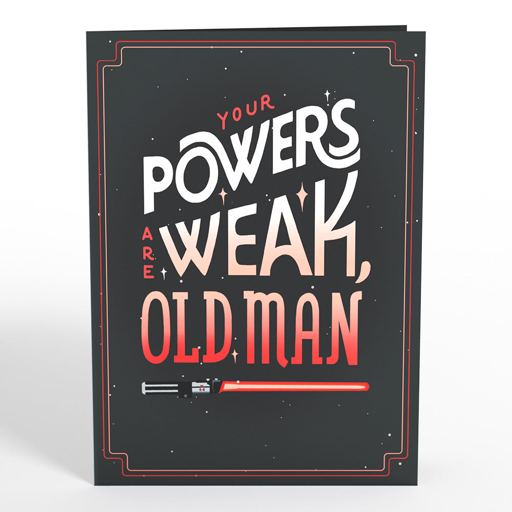 Star Wars™ Darth Vader™ Your Powers Are Weak Pop-Up Card、mySite、solidvoid