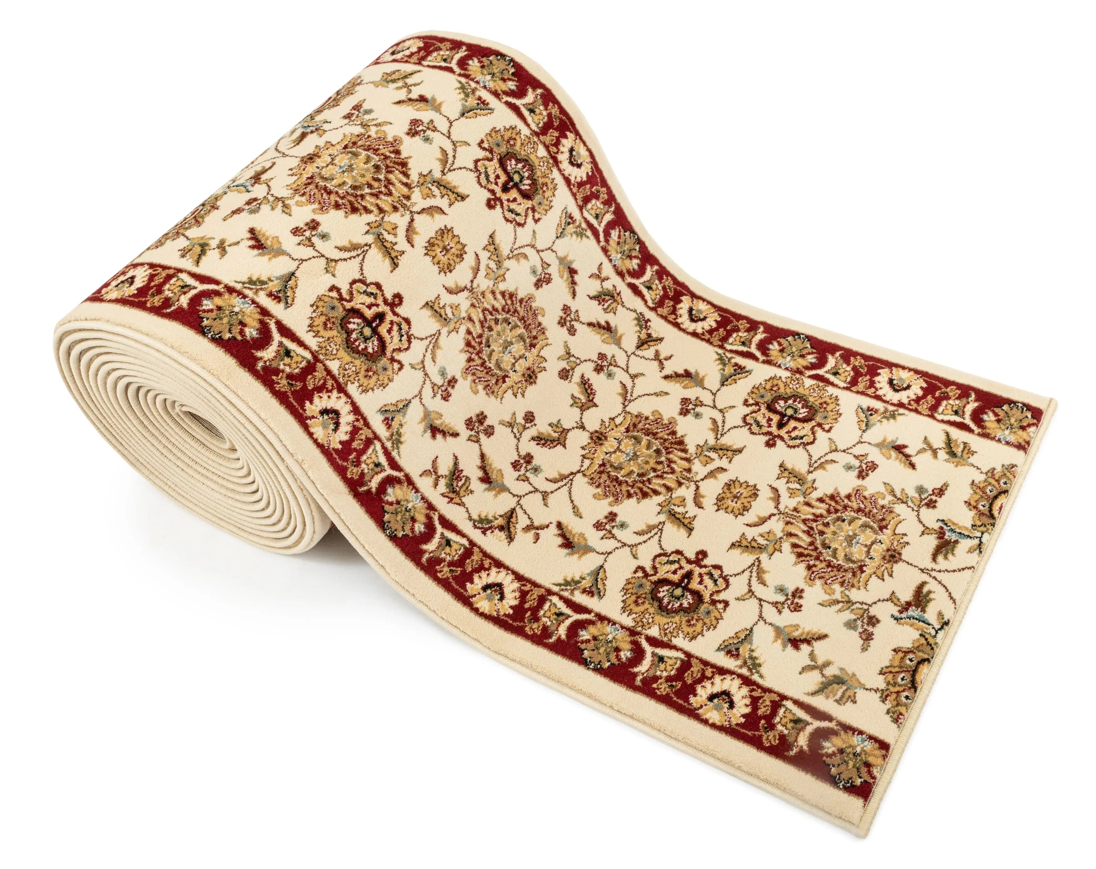 Abbasi Custom Size Runner Traditional Ivory Choose Your Width x Choose Your Length Hallway Runner Rug、mySite、gigharbornorthrealestate