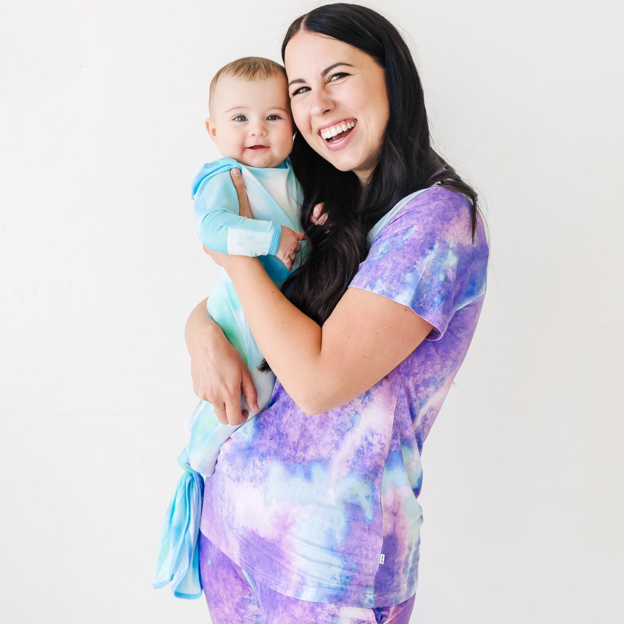  Purple Watercolor Women's Short Sleeve Pajama Top、mySite、layawaytickets