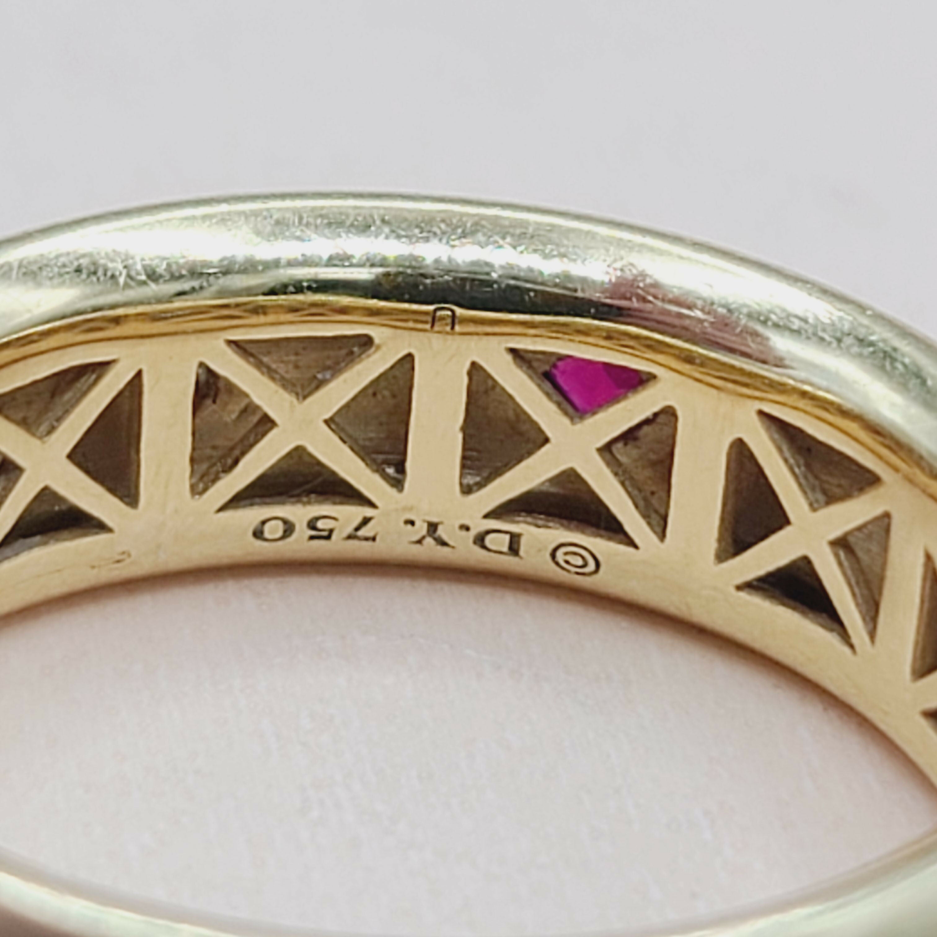 David Yurman Modern Renaissance Ring 18K Gold, Rubies, Diamonds、mySite、hinf8tx79